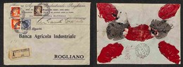 Regno - Imperiale (245 + 254 Coppia) + Floreale (202) - Assicurata Da Soveria A Roglio Del 4.3.30 - Other & Unclassified