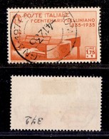Regno - 1935 - 1,75 Lire + 1 Lira Bellini (392) - Usato - Other & Unclassified
