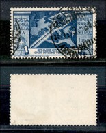 Regno - Posta Aerea - 1937 - 1 Lira + 1 Augusto Posta Aerea (A109) - Usato - Annullo Originale - Molto Bello (275) - Other & Unclassified