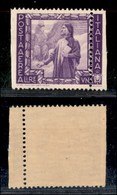 Regno - Posta Aerea - 1938 - 1 Lira Imperiale (113a) - Dentellatura Verticale Spostata - Gomma Integra - Ritagliato Con  - Other & Unclassified