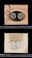 Regno - Segnatasse - 1890 - 20 Cent Su 1 (18b) Usato - Soprastampa Spostata (700) - Other & Unclassified