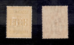 Regno - Segnatasse - 1903 -  50 Lire (31) - Gomma Integra - Ben Centrato (325+) - Autres & Non Classés