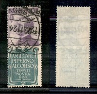 Regno - Francobolli Pubblicitari - 1924/1925 - 50 Cent Piperno (13) - Dentellatura Non Perfetta - Usato (550) - Andere & Zonder Classificatie