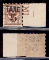 Occupazioni I Guerra Mondiale - Bolzano 3 - 1919 - Taxe 5 Su 2 Cent (75) Bordo Foglio Usato - Other & Unclassified
