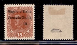Occupazioni I Guerra Mondiale - Venezia Giulia - 1918 - 15 Heller (6t) Senza 3.XI - Gomma Originale (90) - Autres & Non Classés