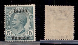 Occupazioni I Guerra Mondiale - Venezia Giulia - 1918 - 5 Cent (21d) - Giulia Venezia - Gomma Integra (120) - Andere & Zonder Classificatie