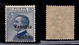 Occupazioni I Guerra Mondiale - Venezia Giulia - 1918 - 25 Cent (24ea) Con Soprastampa In Basso A Destra - Gomma Integra - Andere & Zonder Classificatie