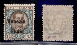 Occupazioni I Guerra Mondiale - Venezia Giulia - 1918 - 1 Lira (29) - Gomma Originale (140) - Other & Unclassified