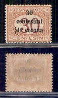 Occupazioni I Guerra Mondiale - Trento E Trieste - Segnatasse - 1918 - 30 Cent (4ncd) Con Spazio Tipografico - Usato (15 - Sonstige & Ohne Zuordnung