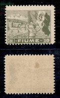 Occupazioni I Guerra Mondiale - Fiume - 1919 - 10 Corone (C48) - Carta C - Gomma Originale (280) - Sonstige & Ohne Zuordnung
