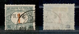 Occupazioni I Guerra Mondiale - Fiume - Segnatasse - 1918/1919 - 1 Filler (4) - Usato (300) - Sonstige & Ohne Zuordnung