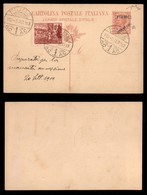 Occupazioni I Guerra Mondiale - Fiume - 60 Cent (55) Su Cartolina Postale (8) Usata (3.9.19) - Chiavarello - Autres & Non Classés