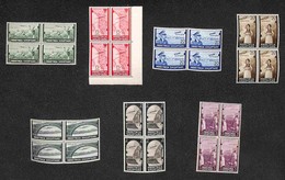 Occupazioni II Guerra Mondiale - Albania - Posta Aerea - 1940 - Vedute (5/11) - Serie Completa In Quartine - Gomma Recup - Other & Unclassified