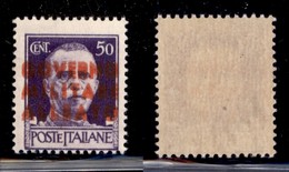 Occupazioni Straniere Di Territori Italiani - Occupazione Anglo-Americana - Napoli - 1943 - 50 Cent (12Ab) Con Doppia So - Andere & Zonder Classificatie