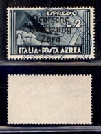 Occupazioni II Guerra Mondiale - Occupazione Tedesca - Zara - Posta Aerea - 1943 - 2 Lire Aeroespresso (9) Usato (150) - Autres & Non Classés