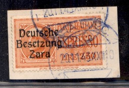 Occupazioni II Guerra Mondiale - Occupazione Tedesca - Zara - Espressi - 1943 - 2,50 Lire (2) Usato Su Frammento (275+) - Autres & Non Classés