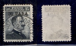 Uffici Postali All'Estero - Levante - Costantinopoli - 1908 - 30 Para Su 15 Cent (10) Usato - Olivia (200) - Other & Unclassified