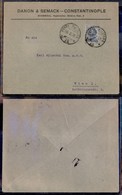 Uffici Postali All'Estero - Levante - Costantinopoli - Posta Militare 15 - 25 Cent (83 - Regno) Su Busta Da Costantinopo - Autres & Non Classés
