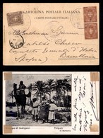 Uffici Postali All'Estero - Levante - Tripoli Di Barberia - Enna Piroscafo Postale Italiano 13.12.01 - Cartolina Per Bar - Other & Unclassified