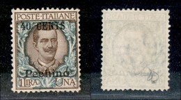 Uffici Postali All'Estero - Levante - Pechino - 1918 - 40 Cent Su 1 Lira (26) - Senza Gomma - Otros & Sin Clasificación