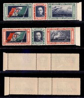 Colonie - Egeo - Emissioni Generali - Posta Aerea - 1933 - Crociera Transatlantica - Trittici (28/29) - Serie Completa B - Other & Unclassified