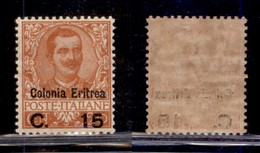 Colonie - Eritrea - 1905 - 15 Cent Su 15 (30) - Gomma Originale (160) - Altri & Non Classificati
