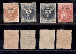 Colonie - Eritrea - 1916 - Croce Rossa Soprastampati (41/44) - Serie Completa Di 4 Valori - Gomma Integra (350) - Sonstige & Ohne Zuordnung