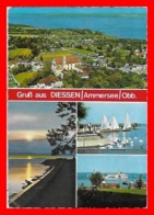 CPSM/gf  DIESSEN (Allemagne)  Gross Aus Diessen Am Ammersee, Multivues...K048 - Diessen