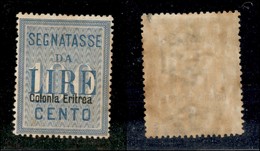 Colonie - Eritrea - Segnatasse - 1903 - 100 Lire (13 - Segnatasse) - Gomma Originale Con Leggeri Ingiallimenti E Invisib - Otros & Sin Clasificación