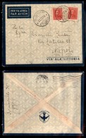 Colonie - Etiopia - Quoram 23.11.36 - Due 75 Cent (200 Eritrea) Su Aerogramma Per Napoli - Altri & Non Classificati