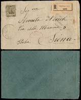 Colonie - Libia - Tripoli D'Africa N. 2 (P.ti 10) - 45 Cent (18) Su Frontespizio Di Raccomandata Per Siena Del 25.2.18 - Other & Unclassified