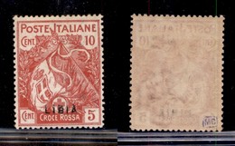 Colonie - Libia - 1915 - 10 Cent Croce Rossa (13 Varietà) Con Parziale Doppia Soprastampa - Gomma Originale - Other & Unclassified