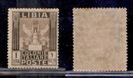 Colonie - Libia - 1921 - 1 Lira (30) - Gomma Originale (160) - Andere & Zonder Classificatie