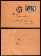 Colonie - Libia - Città Di Tripoli/Piroscafo Postale Italiano - Coppia Del 5 Cent (46) Su Busta Per Teramo Del 10.2.38 - Other & Unclassified