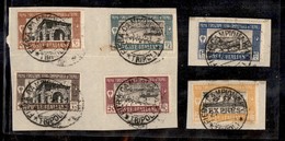 Colonie - Libia - 1927 - Prima Fiera - 6 Valori (66/69 + 71 + 15 Espressi) Usati Su Frammento (208+) - Other & Unclassified