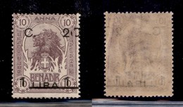 Colonie - Somalia - 1916 - 20 Cent Su 1 Lira/10 Anna (18 Varietà) - Zero Rotto E Spostato (per Piega Di Carta) - Gomma I - Sonstige & Ohne Zuordnung