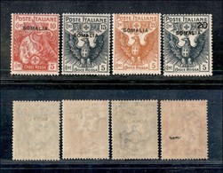 Colonie - Somalia - 1916 - Croce Rossa (19/22) - Serie Completa - Gomma Integra (1.000) - Sonstige & Ohne Zuordnung