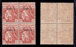 Colonie - Somalia - 1916 - 10 Cent Croce Rossa (19) In Quartina - Gomma Integra (400) - Other & Unclassified