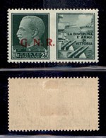 RSI - G.N.R. Brescia - 1943 - Propaganda - 25 Cent Marina (13/Ib) - Soprastampa A Sinistra - Gomma Originale (400) - Andere & Zonder Classificatie