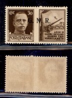 RSI - G.N.R. Brescia - Propaganda Di Guerra - 1943 - 30 Cent Esercito (18/II) Con Punto Rotto Dopo R (pos. 88) - Gomma I - Sonstige & Ohne Zuordnung