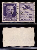 RSI - G.N.R. Brescia - Propaganda Di Guerra - 1943 - 50 Cent Aviazione (23/Ief) Usato - Punto Piccolo Dopo R - Sonstige & Ohne Zuordnung