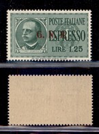 RSI - G.N.R. Brescia - Espressi - 1943 - 1,25 Lire (19/IIIe) Punto Rotto Dopo R - Gomma Integra - Andere & Zonder Classificatie