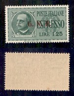 RSI - G.N.R. Brescia - Espressi - 1943 - 1,25 Lire (19/IIIf) - Punto Grosso Dopo R - Gomma Integra - Andere & Zonder Classificatie