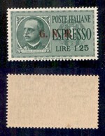 RSI - G.N.R. Brescia - Espressi - 1943 - 1,25 Lire (19/IIIf) - Punto Grosso Dopo R - Gomma Integra - Sonstige & Ohne Zuordnung