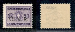 RSI - G.N.R. Brescia - Segnatasse - 1943 - 50 Cent (53/I) - Gomma Integra - Oliva (200) - Andere & Zonder Classificatie