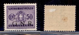 RSI - G.N.R. Brescia - Segnatasse - 1943 - 50 Cent (53/Ieaa) Senza Punto Dopo N (impercettibile Invisibile Puntino) - Go - Altri & Non Classificati