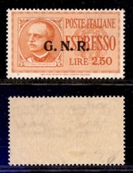 RSI - G.N.R. Verona - Espressi - 1944 - 2,50 Lire (20) - Gomma Originale Con Lieve Traccia Di Linguella (280) - Andere & Zonder Classificatie