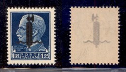 RSI - Provvisori - 1944 - Verona - Fascio Nero 1,25 Lire (495A) - Gomma Integra (220) - Other & Unclassified