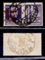 RSI - Provvisori - Propaganda Di Guerra - 1944 - 50 Cent Milizia (36db) Usato - Soprastampa A Sinistra (150) - Sonstige & Ohne Zuordnung