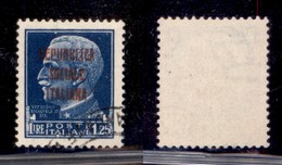 RSI - Saggi-Torino - 1944 - 1,25 Lire Imperiale Con Soprastampa Non Adottata - Usato - Sonstige & Ohne Zuordnung